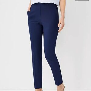 Ann Taylor Side Zip Ankle Pant in Bi-Stretch